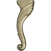 Cabriole Scroll Leg STL for CNC Milling
