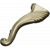 Cabriole Scroll Leg STL for CNC Milling