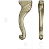 Cabriole Scroll Leg STL for CNC Milling