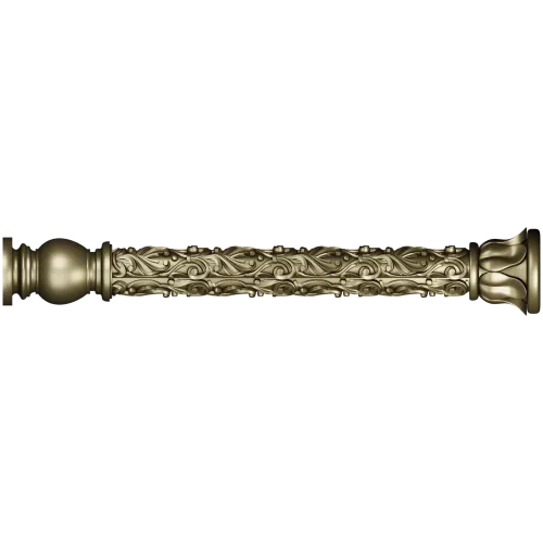 Acanthus Scroll Baluster - STL 3D model for CNC milling