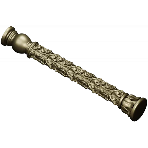 Acanthus Scroll Baluster - STL 3D model for CNC milling