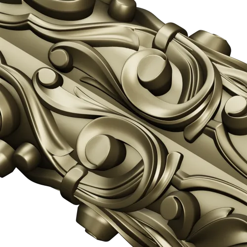 Acanthus Scroll Baluster - STL 3D model for CNC milling
