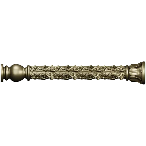 Acanthus Scroll Baluster - STL 3D model for CNC milling