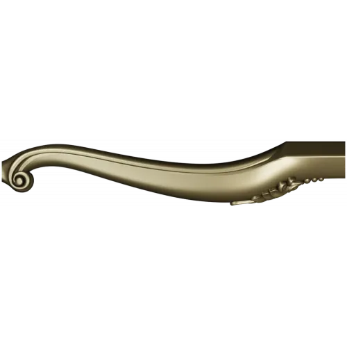 Carved Curved Furniture Leg - STL 3D Model for CNC Milling