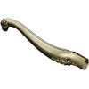Carved Curved Furniture Leg - STL 3D Model for CNC Milling