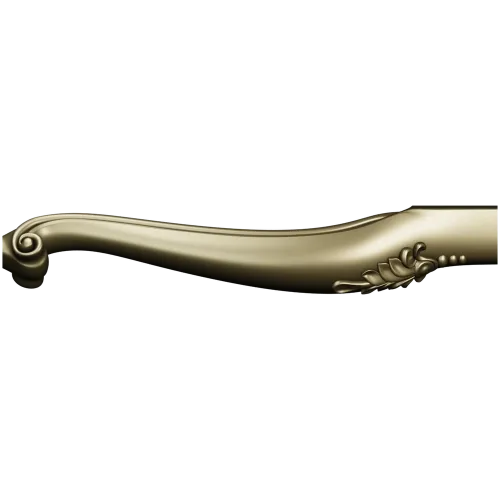 Carved Curved Furniture Leg - STL 3D Model for CNC Milling
