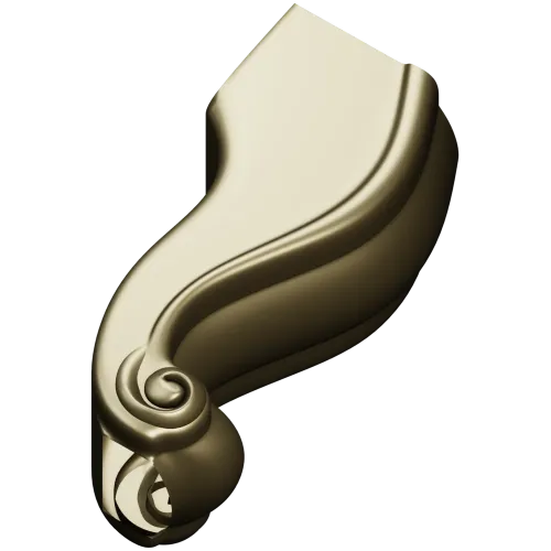 Rococo Cabriole Leg STL 3D model for CNC