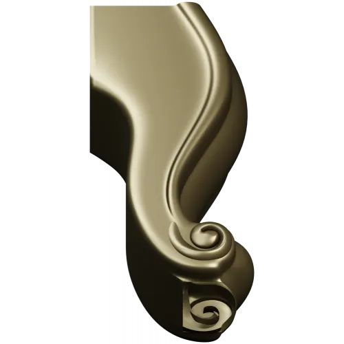 Rococo Cabriole Leg STL 3D model for CNC