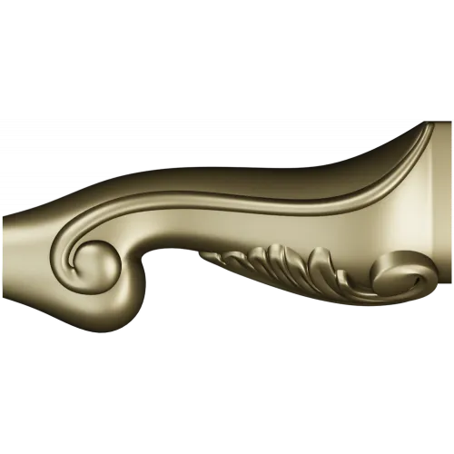 Acanthus Scroll Furniture Leg - STL 3D Model for CNC