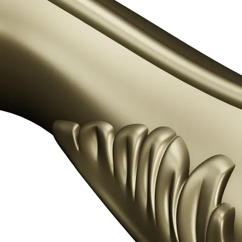 Acanthus Scroll Furniture Leg - STL 3D Model for CNC