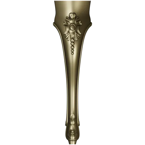 Rococo Floral Cabriole Leg - STL 3D Model for CNC