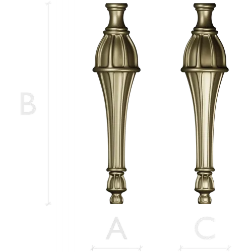 Regal Fluted Baluster (STL 3D model)
