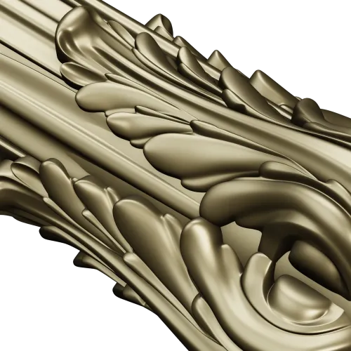 Ornate Twisted Orb Baluster STL for CNC