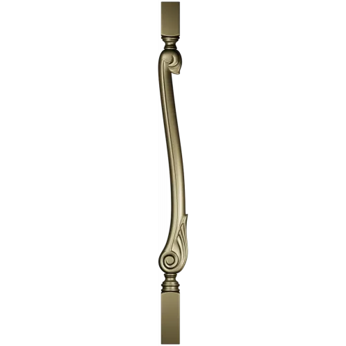 Serpentine Scroll Baluster STL for CNC