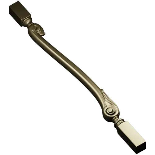 Serpentine Scroll Baluster STL for CNC