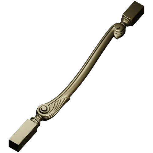 Serpentine Scroll Baluster STL for CNC