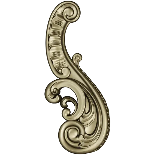 Baroque Acanthus Scroll STL 3D Model for CNC