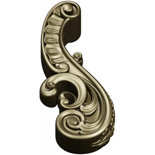 Baroque Acanthus Scroll STL 3D Model for CNC