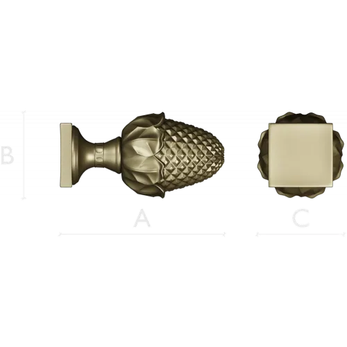 Acorn Petal Finial STL Model
