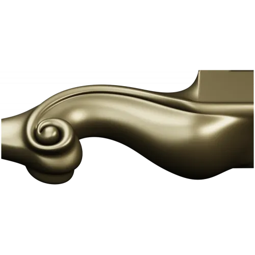Ornate S-Scroll Baluster STL 3D Model for CNC Milling