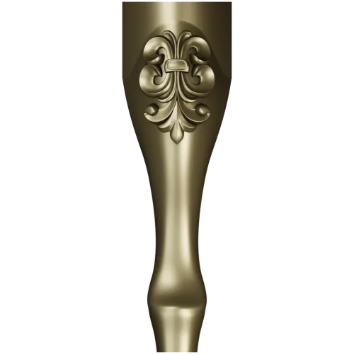 Fleuron Baluster - detailed STL 3D model for CNC milling