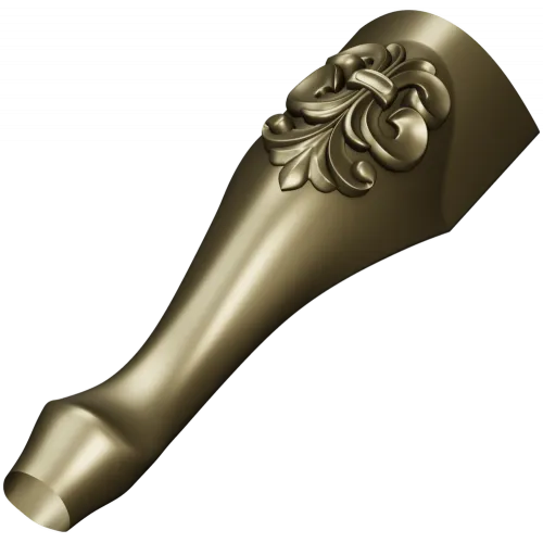 Fleuron Baluster - detailed STL 3D model for CNC milling