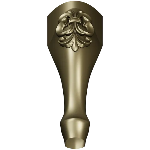 Fleuron Baluster - detailed STL 3D model for CNC milling