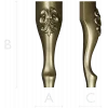 Fleuron Baluster - detailed STL 3D model for CNC milling
