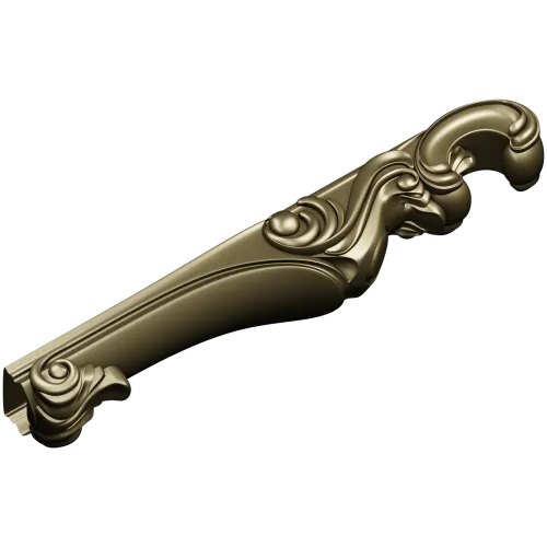 Rococo Acanthus Arm STL for CNC Router