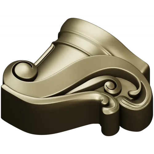 Regal Scroll Corbel - STL 3D model for CNC carving