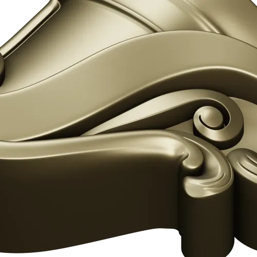 Regal Scroll Corbel - STL 3D model for CNC carving