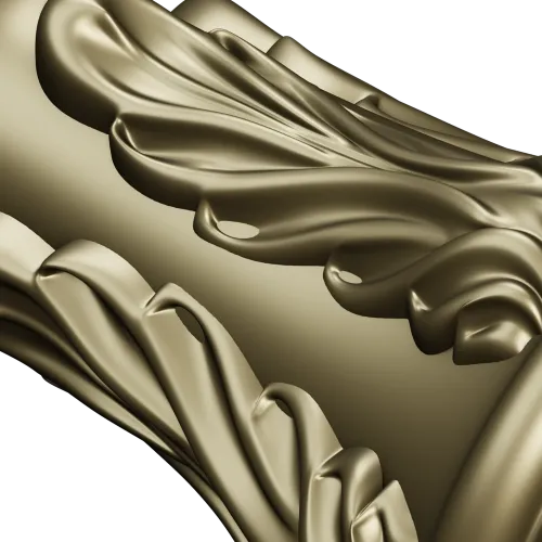 Florentine Acanthus Finial - ornamental baluster STL 3D model for CNC