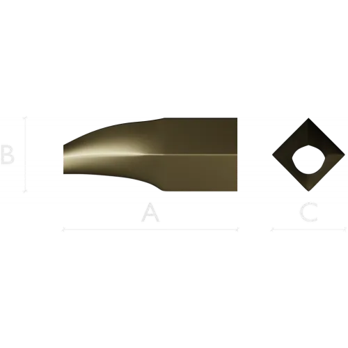 Diamond-Eye Tapered Baluster STL for CNC