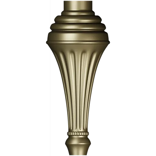 Classic Fluted Baluster STL - CNC Ready 3D Model