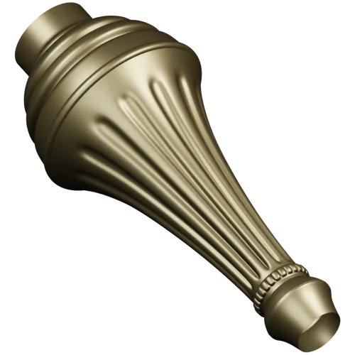 Classic Fluted Baluster STL - CNC Ready 3D Model