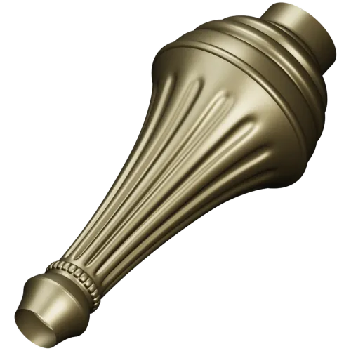 Classic Fluted Baluster STL - CNC Ready 3D Model