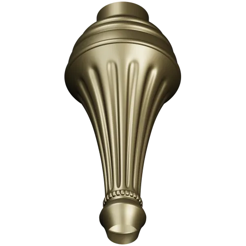 Classic Fluted Baluster STL - CNC Ready 3D Model