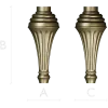 Classic Fluted Baluster STL - CNC Ready 3D Model