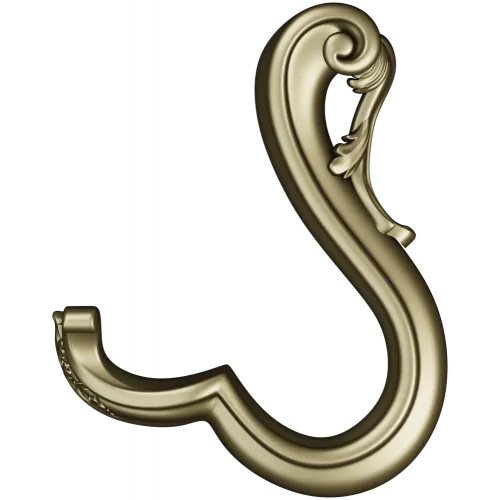 Acanthus S-Scroll - detailed STL 3D model for CNC decorative bracket