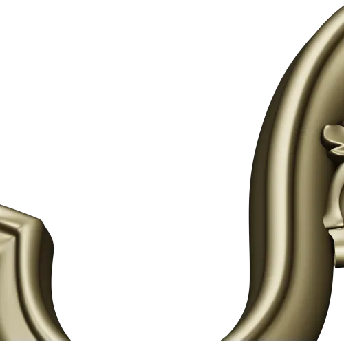 Acanthus S-Scroll - detailed STL 3D model for CNC decorative bracket