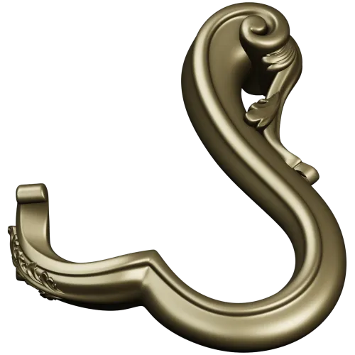 Acanthus S-Scroll - detailed STL 3D model for CNC decorative bracket