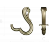 Acanthus S-Scroll - detailed STL 3D model for CNC decorative bracket
