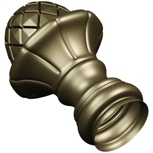 Pinecone Fleur Finial - STL 3D model for CNC carving