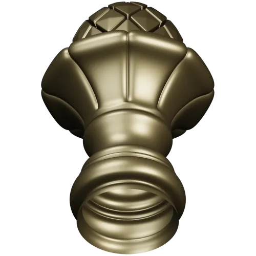 Pinecone Fleur Finial - STL 3D model for CNC carving