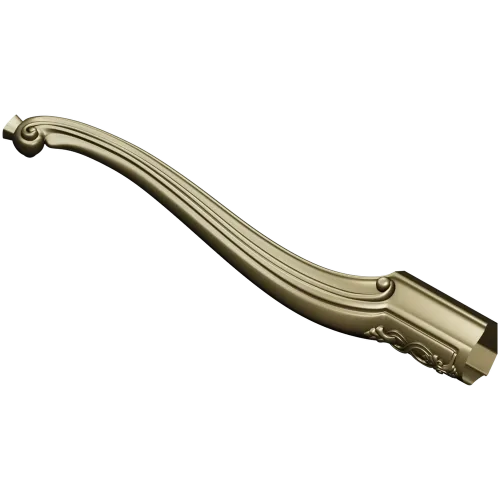 Carved Cabriole Furniture Leg STL for CNC