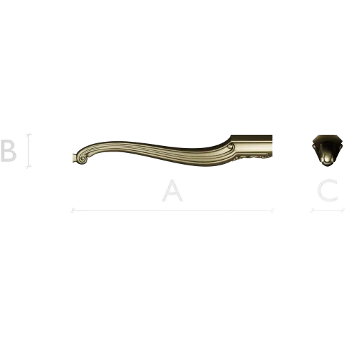 Carved Cabriole Furniture Leg STL for CNC