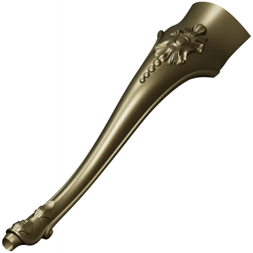 Elegant cabriole furniture leg - STL 3D model for CNC carving