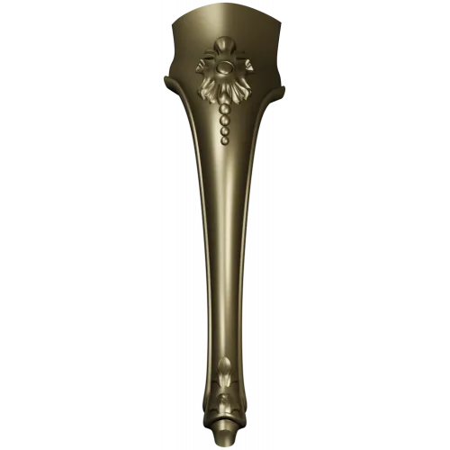 Elegant cabriole furniture leg - STL 3D model for CNC carving