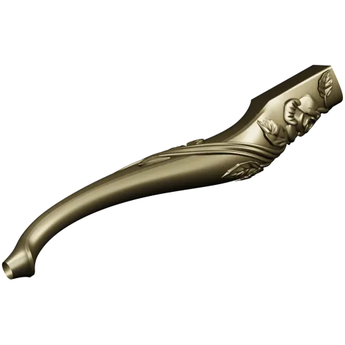 Roseline Curved Leg - STL 3D Model for CNC