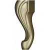 Sculpted Cabriole Furniture Leg STL